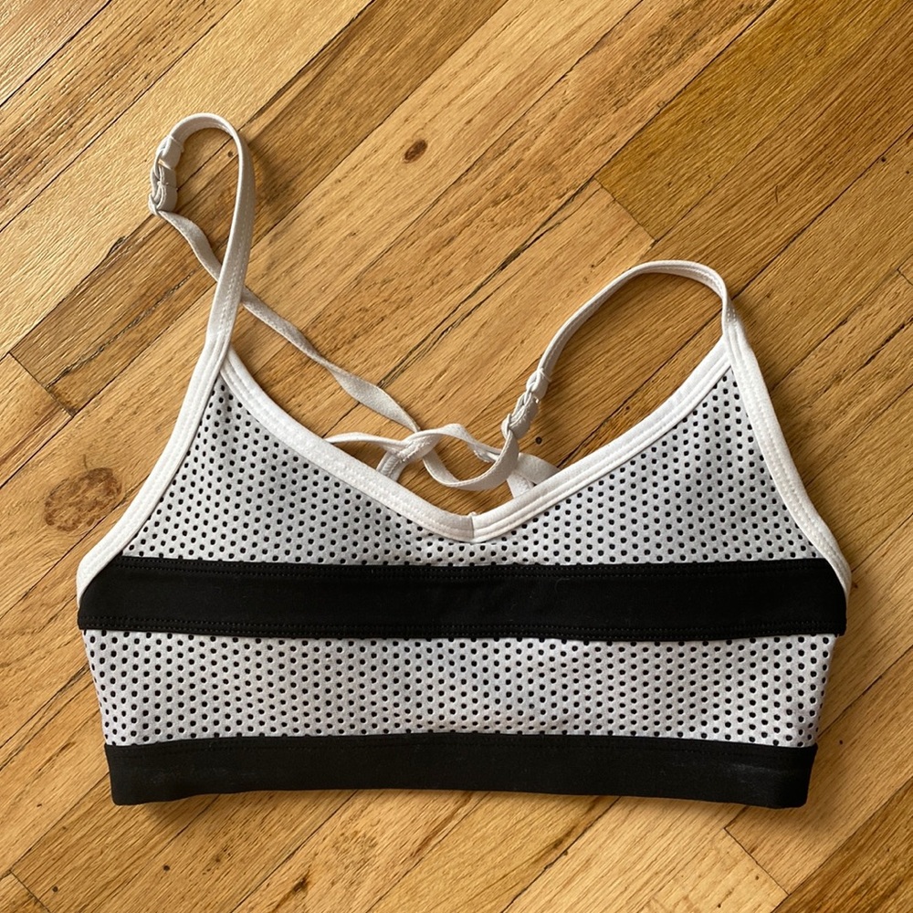 Lorna Jane White Mesh Sports Bra Size XS